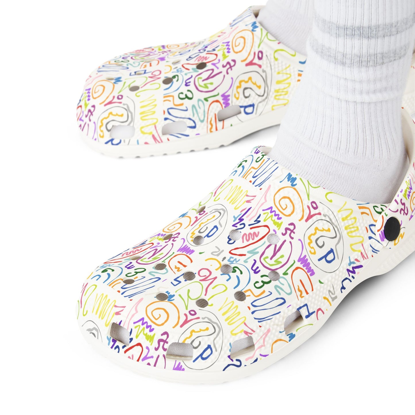 Colorful AOP EVA Foam Rubber Clogs
