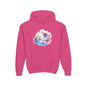 Kids' Cozy Rainbow Kitten Hoodie — Cute Sleeping Cat Youth Sweatshirt