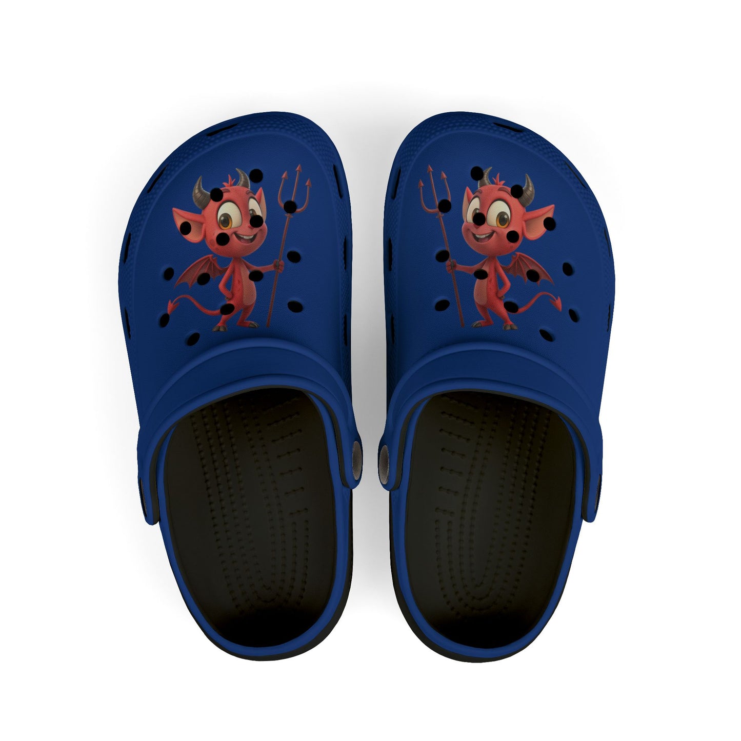 Kid's Fun Demon Clogs, Playful Footwear for Kids