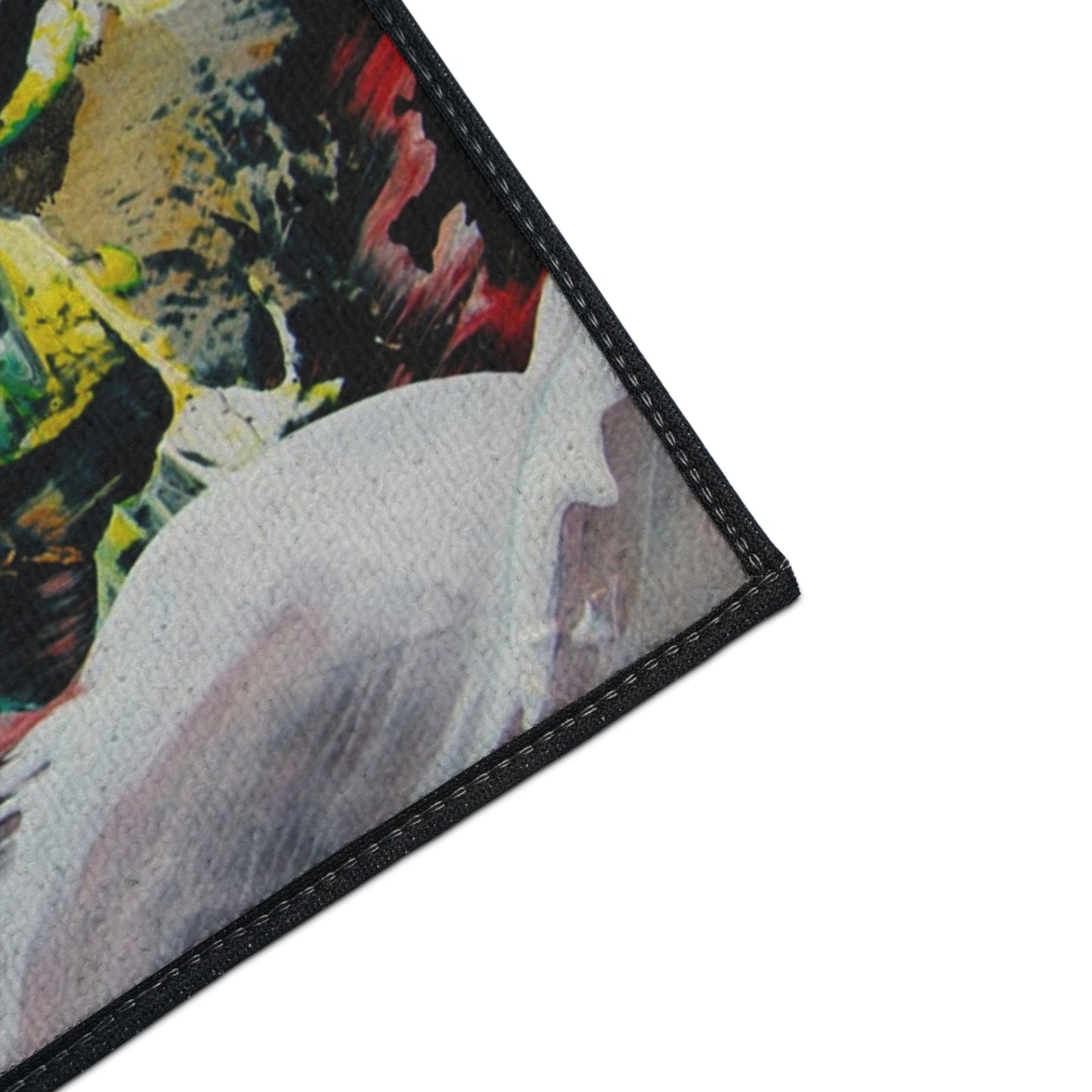 Abstract Color Splash Heavy Duty Floor Mat — Durable Artistic Entrance Rug