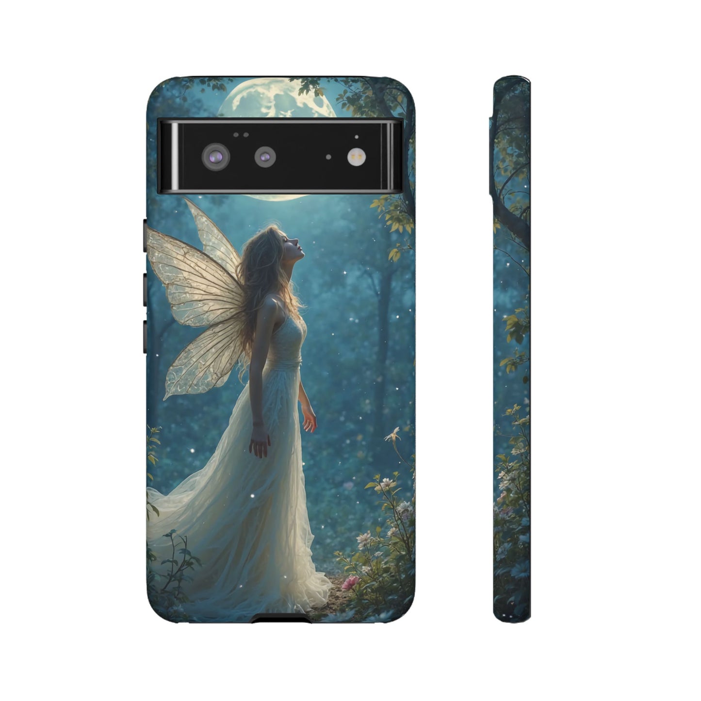 Fairy Moon Phone Case | Tough Cases for Nature Lovers, Fantasy Gift, Boho Phone Accessory, Ethereal Aesthetic, Magical Design