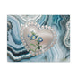 Elegant Floral Heart Canvas Wall Art, Modern Home Decor, Gift for Her