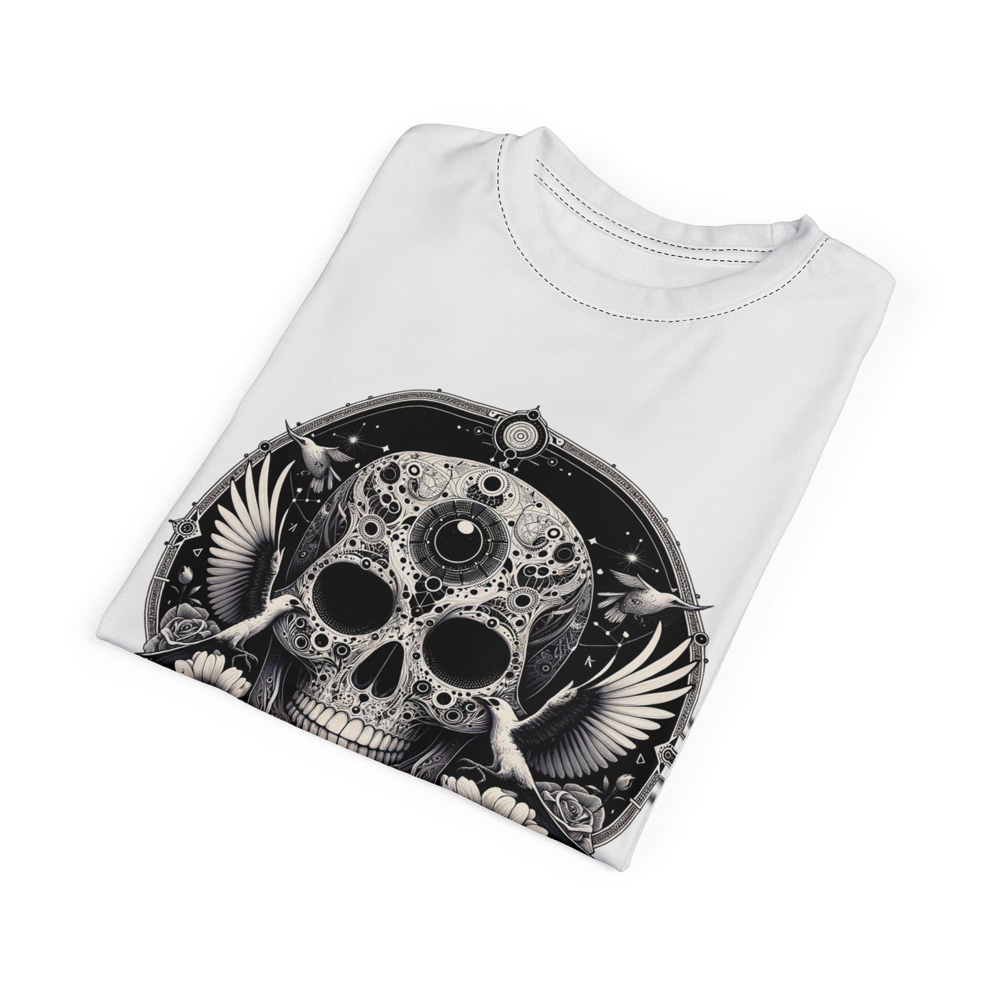 Skull Mandala Tee — Vintage Day of the Dead Sugar Skull Graphic T‑Shirt