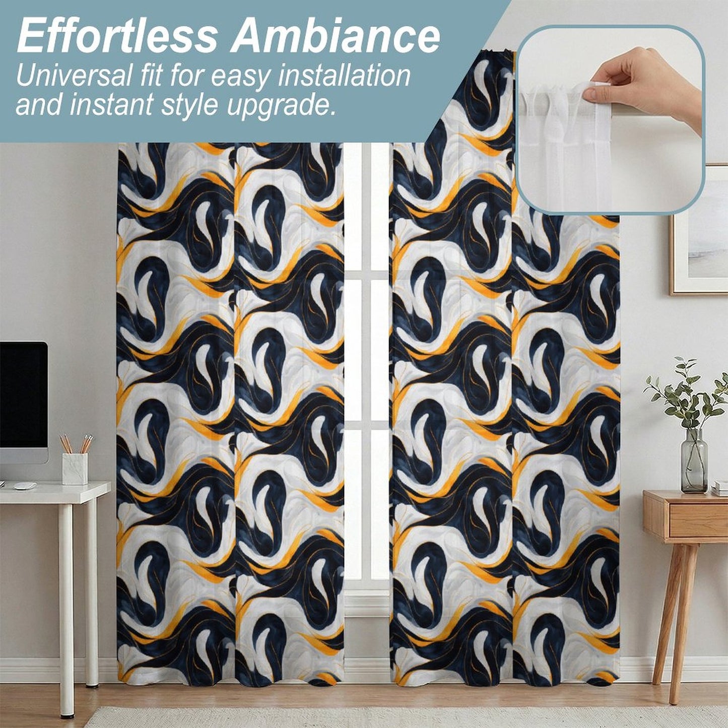 Sheer Curtain Multicolor