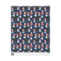 Christmas Snowman & Santa Wrapping Paper Roll — Festive Holiday Gift Wrap