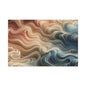 Abstract Swirl Matte Canvas Wall Art — Fluid Earth Tones, Stretched 1.25"