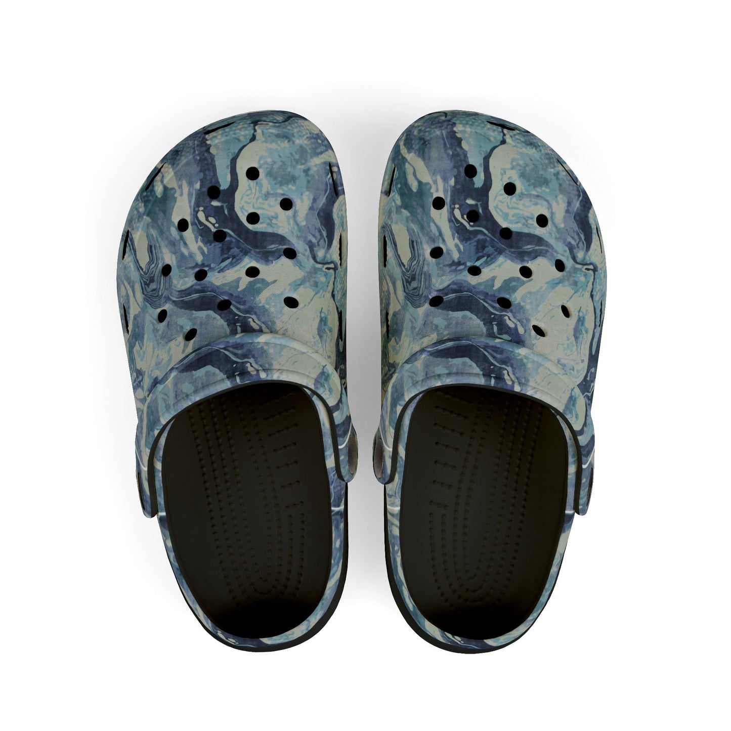 Kid's Marble Pattern Foam Clogs