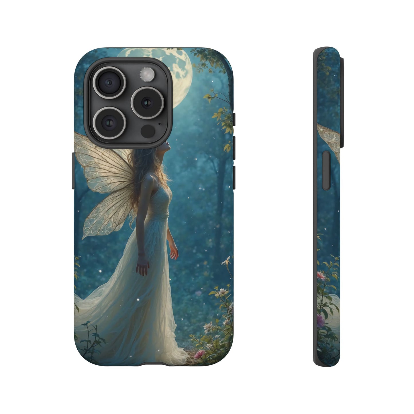 Fairy Moon Phone Case | Tough Cases for Nature Lovers, Fantasy Gift, Boho Phone Accessory, Ethereal Aesthetic, Magical Design