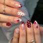French Minimalist Nude Pink Almond Short Press On Nails