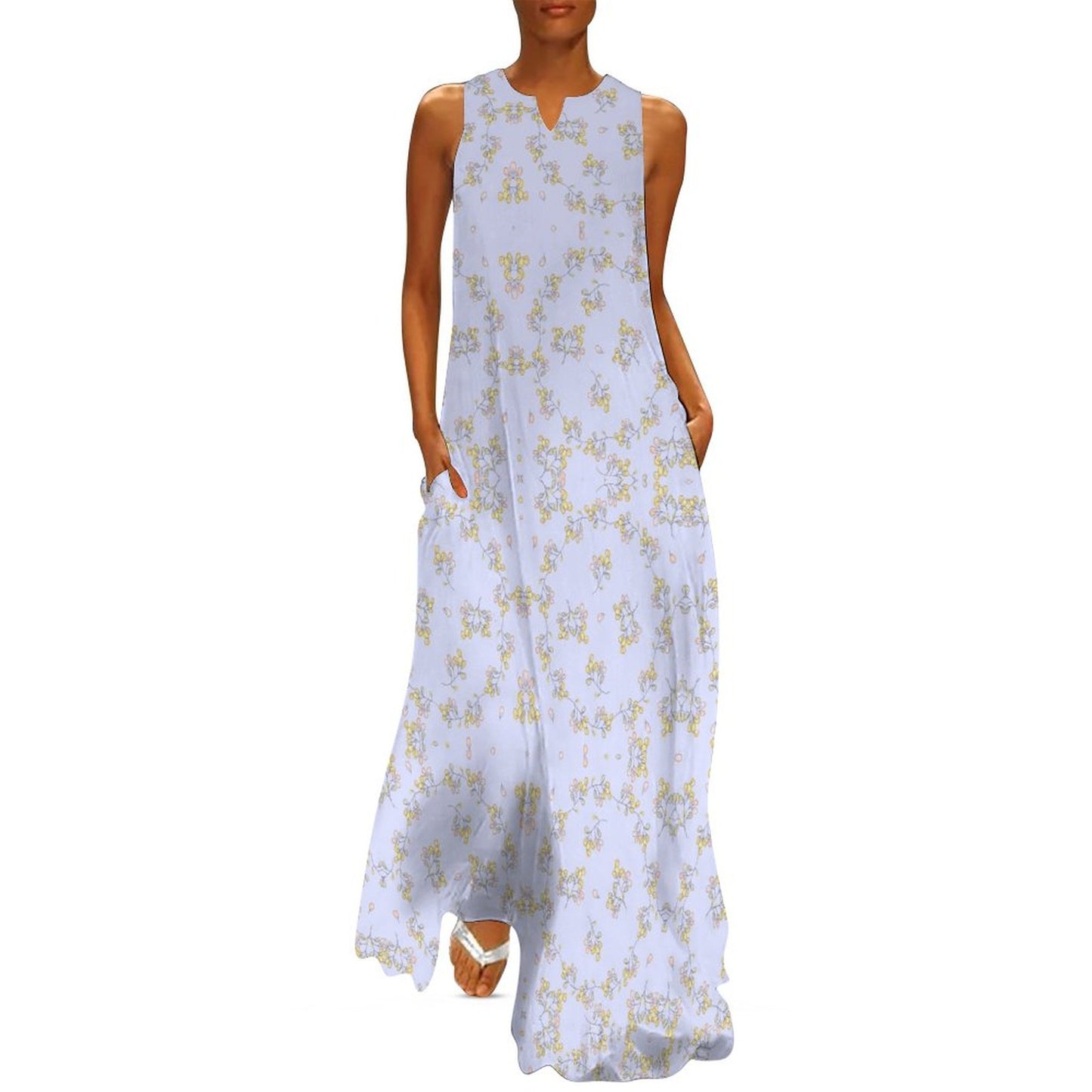 Sleeveless Ankle-length Dress