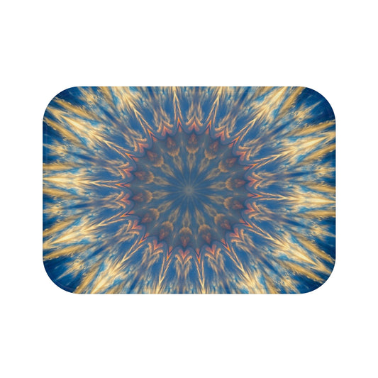 Bohemian Mandala Bath Mat, Cozy Bathroom Decor, Vibrant Home Accessory, Gift for Housewarming, Relaxing Spa Vibe, Summer Bathroom