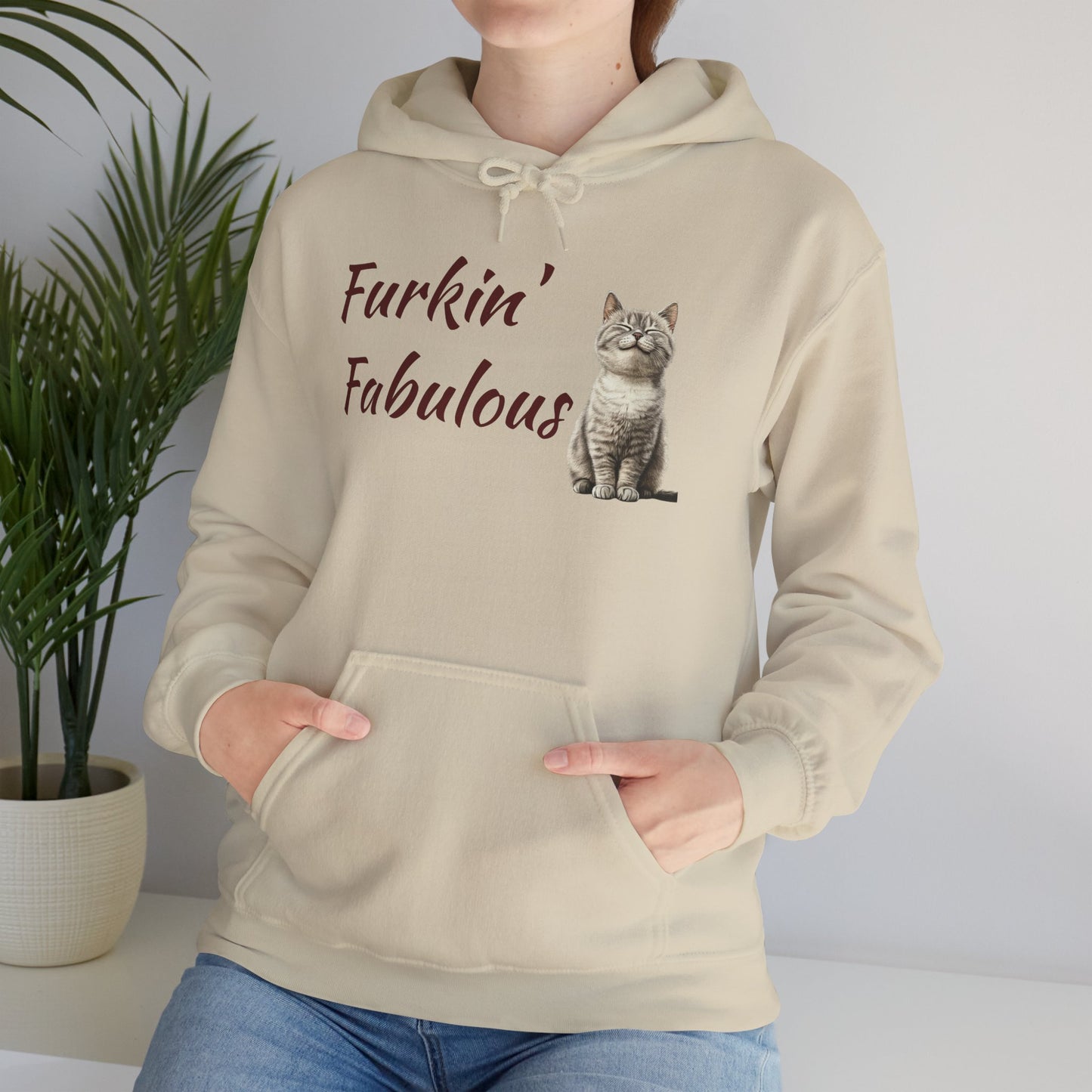 Furkin' Fabulous Cat Hoodie — Cute Kitten Graphic Sweatshirt