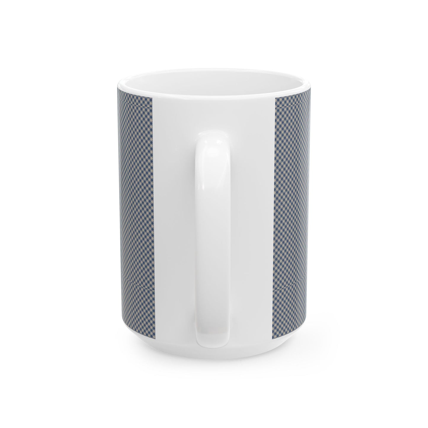 Stylish Checkered Ceramic Mug - Modern Coffee Cup, Daily Use, Gift for Him/Her, Home Decor, Birthday/Housewarming