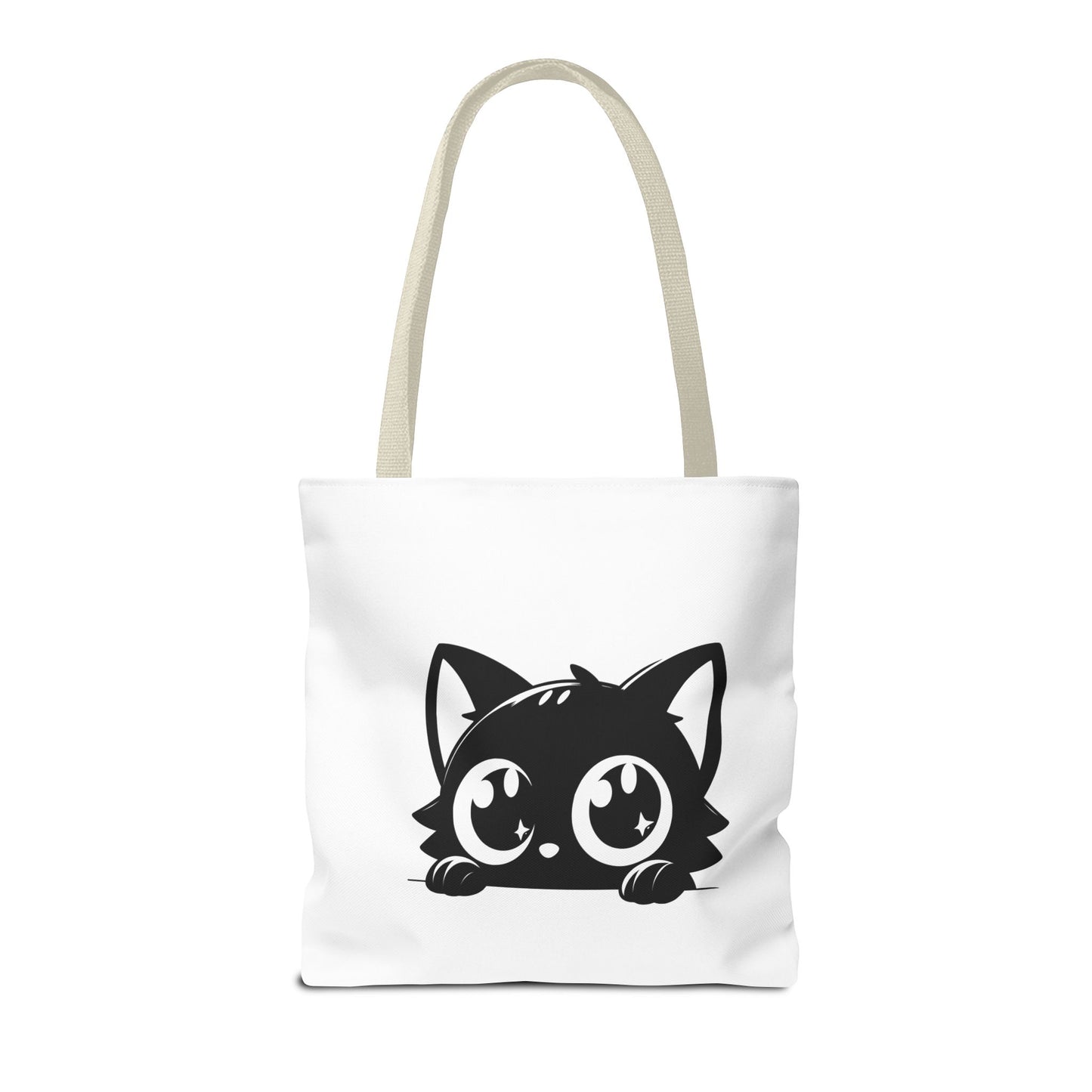 Adorable Cat Face Tote Bag | Cute Kitten Shopping Bag
