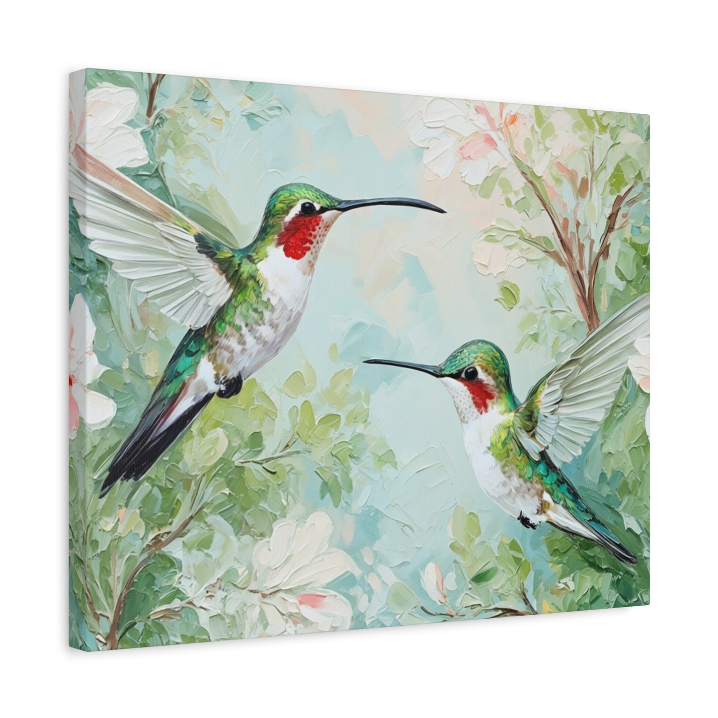 Hummingbird Canvas Wall Art — Stretched Matte Nature Print