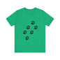 Paw Print Short Sleeve Tee | Unisex Animal Lover Shirt, Pet Owner Gift, Casual Wear, Gifts for Dog Lovers, Comfortable T-Shirt