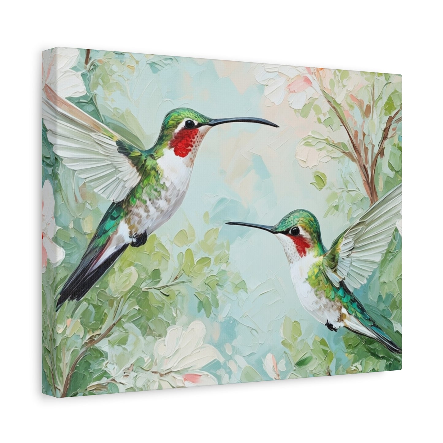 Hummingbird Canvas Wall Art — Stretched Matte Nature Print