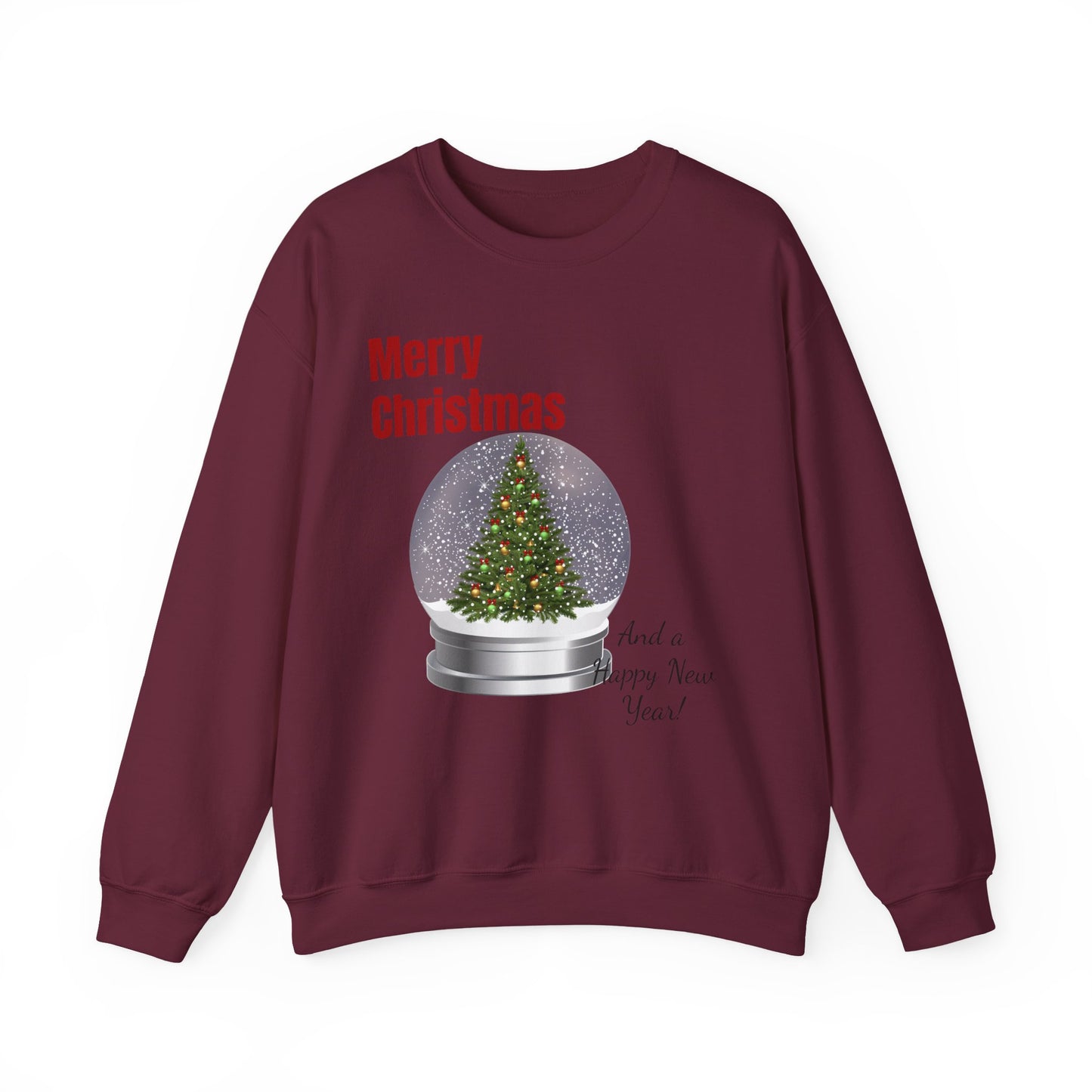 Christmas Snow Globe Sweatshirt – "Merry Christmas" Holiday Crewneck
