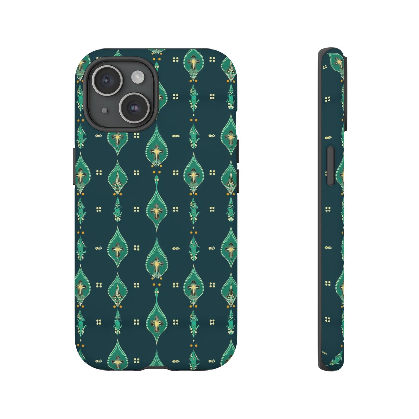 Emerald Boho Teardrop Phone Case