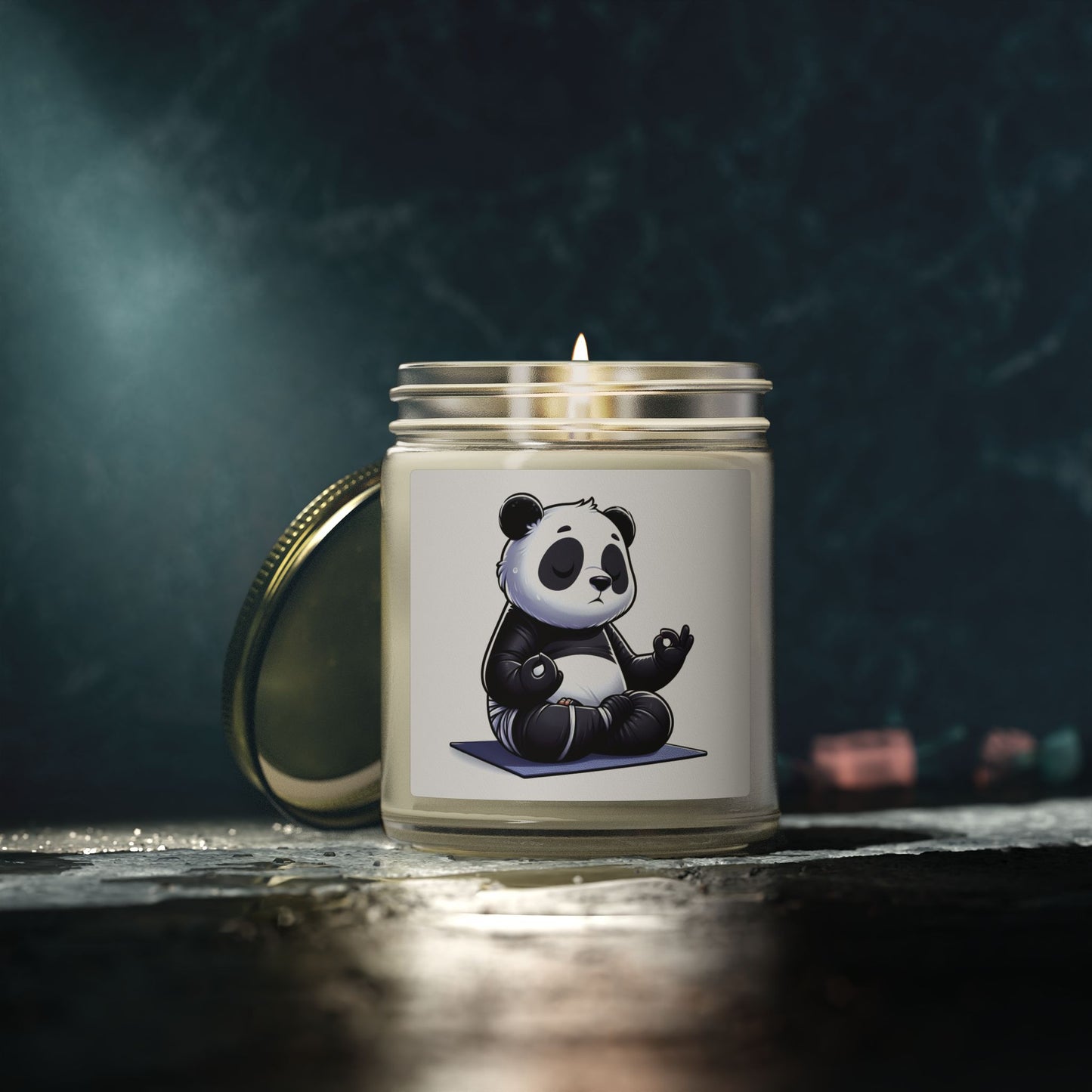Scented Candle — Relaxing Panda Meditation Jar (4oz & 9oz)