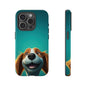 Happy Dog Phone Case — Cute Cartoon Puppy Protective Phone Cover