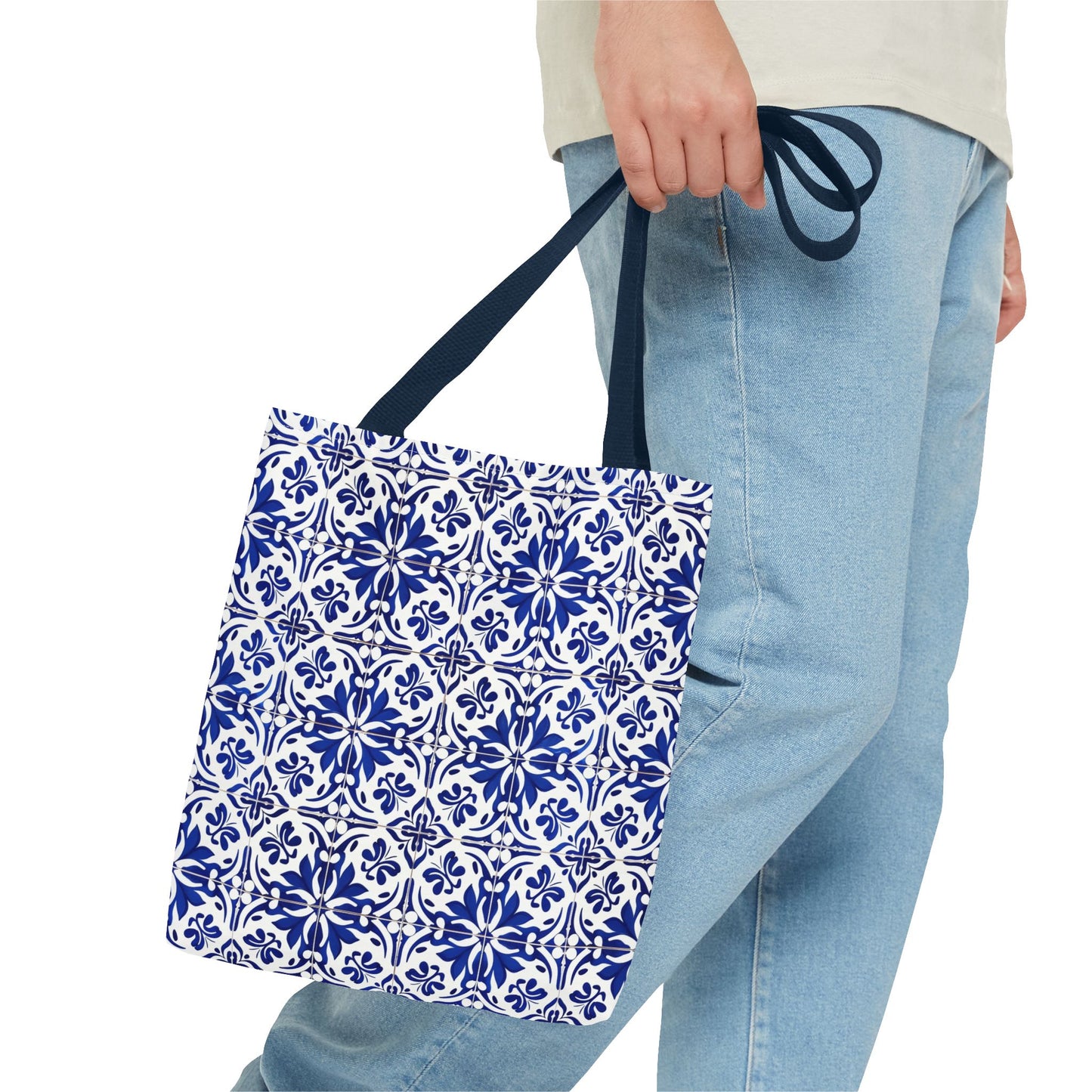 Blue Moroccan Tile Tote Bag
