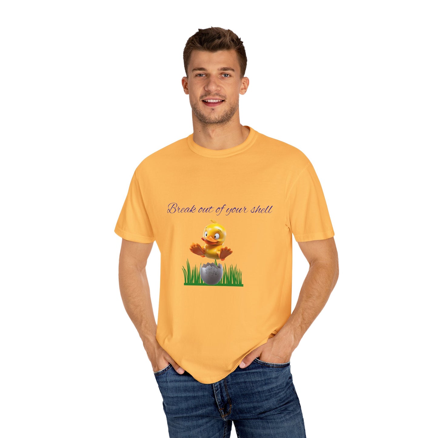 Egg-citing Garment-Dyed T-shirt: Perfect for Easter, Spring Celebrations
