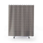 Moroccan Tile Pattern Shower Curtain — Navy Geometric Bathroom Décor