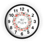 Floral Motivational Wall Clock | Home Decor | Gift for Her | Positive Quote Decor | Pink Wreath Design | Living Room Decor
