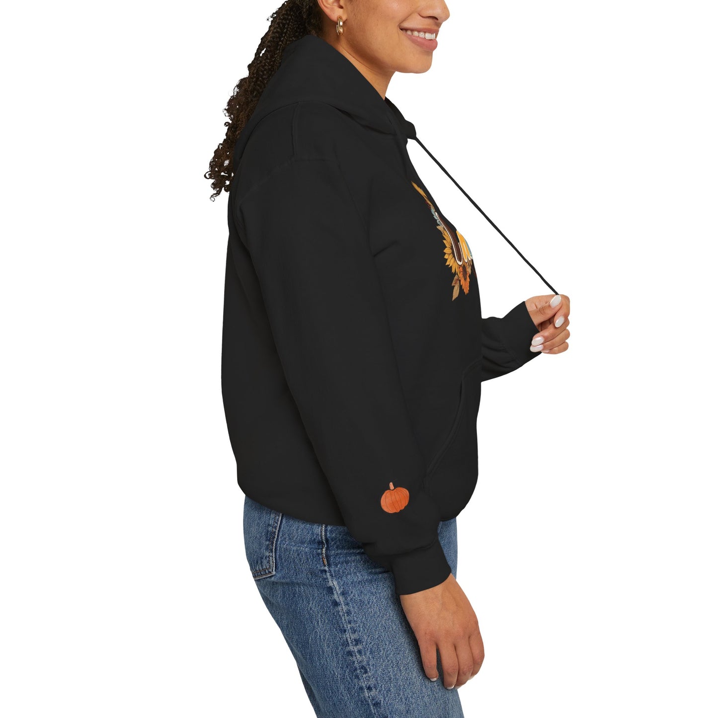 Cozy Fall Vibes Hoodie, Unisex Sweatshirt for Autumn, Pumpkin Design, Perfect for Thanksgiving, Gift for Friends, Seasonal Wear