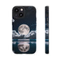 Moonlit Reflection Phone Case — Night Sky Moon & Clouds Tough Case