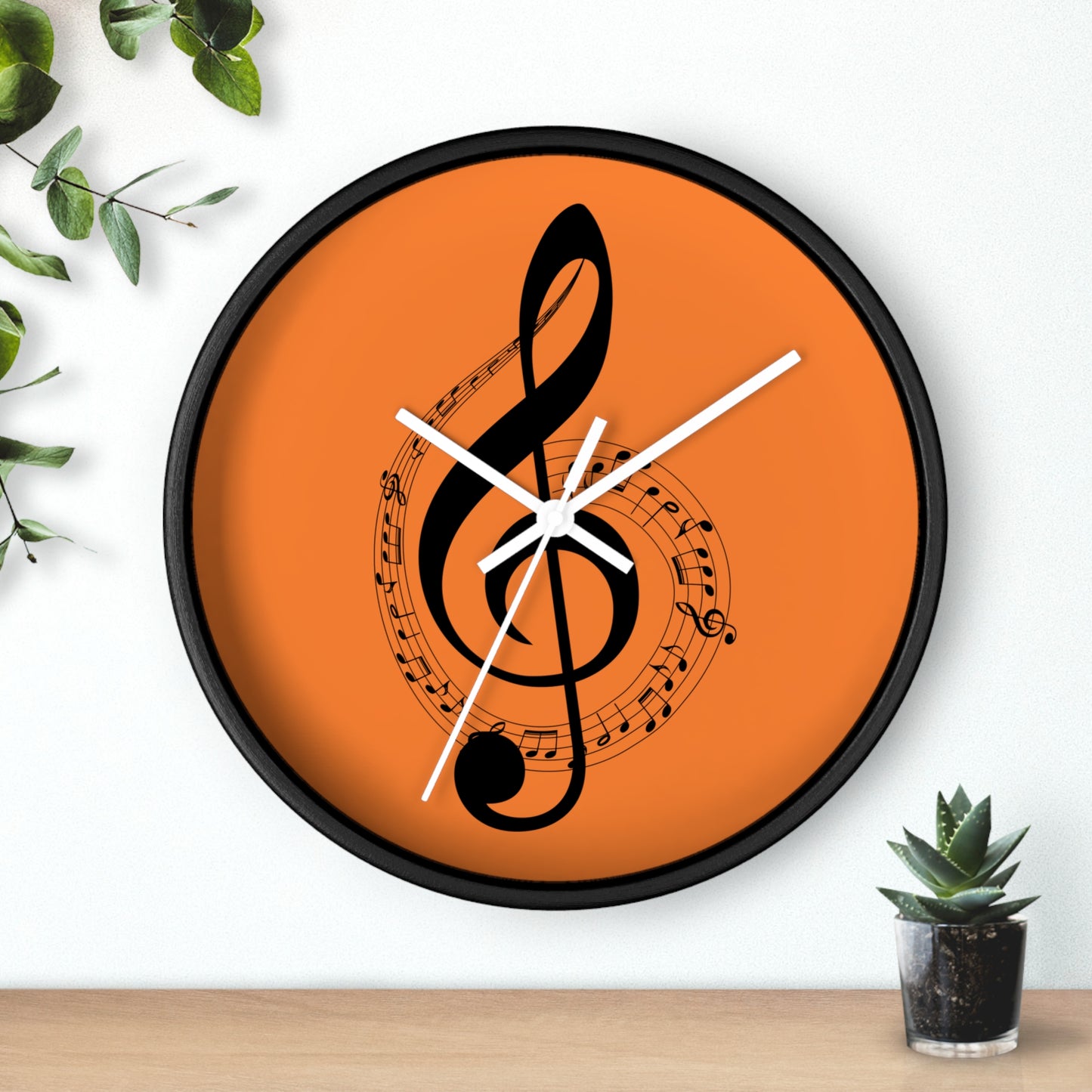 Musical Notes Wall Clock, Perfect Gift for Musicians