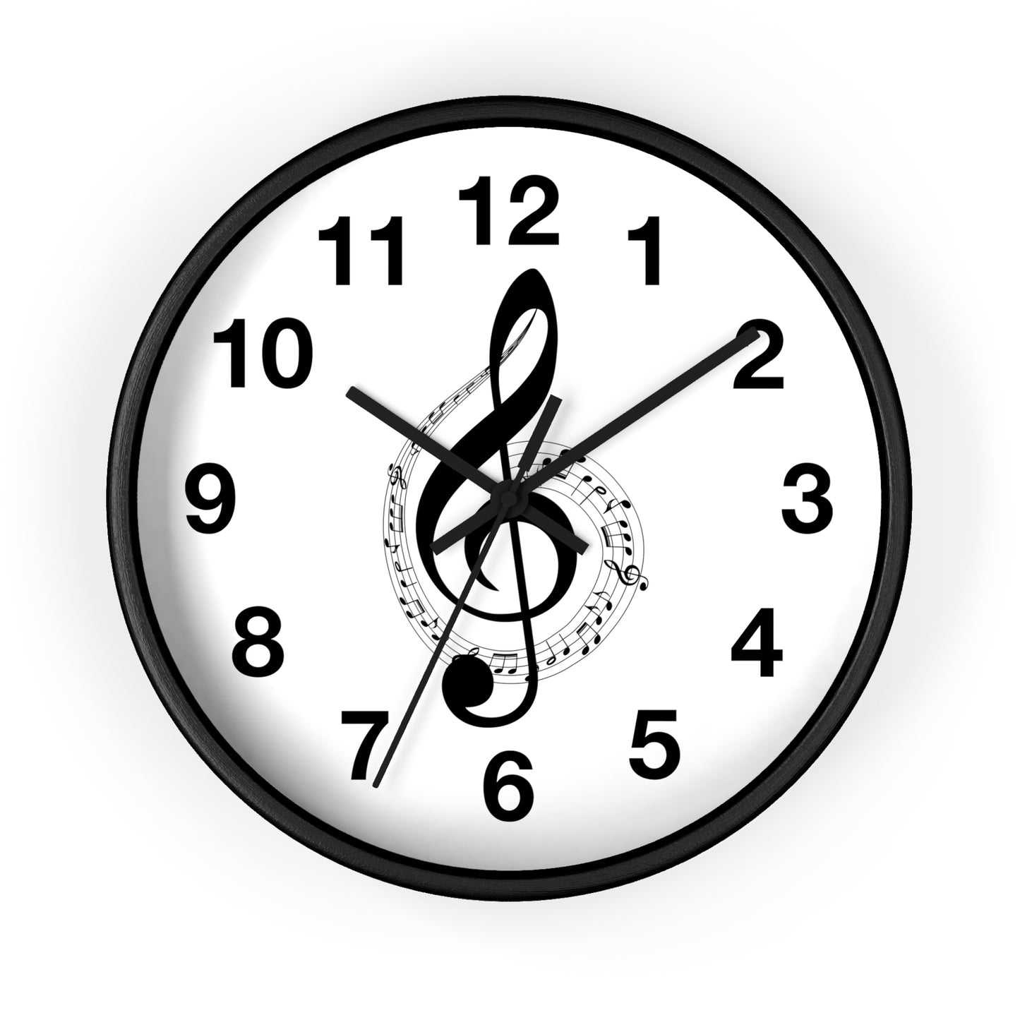 Musical Notes Wall Clock - Perfect for Music Lovers, Home Decor