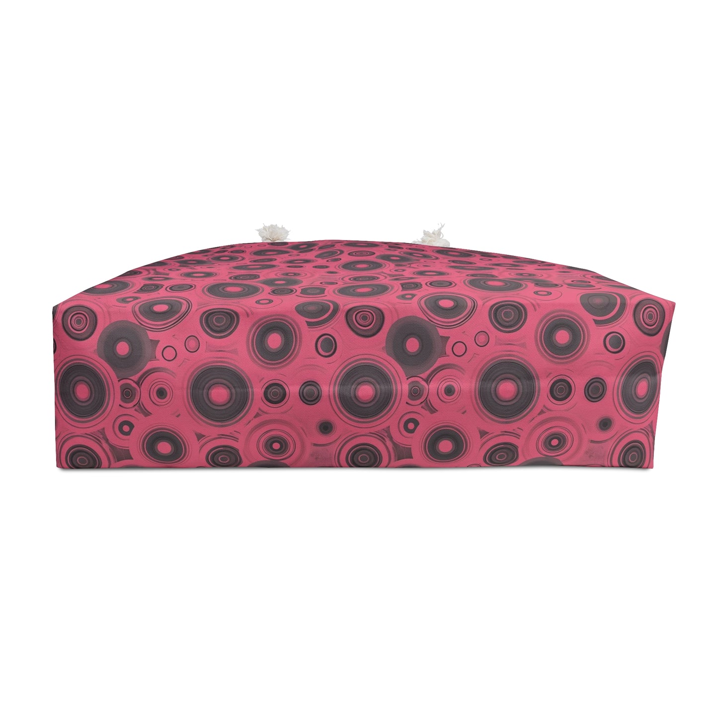 Chic Weekender Bag with Retro Bubble Design, Perfect for Travel