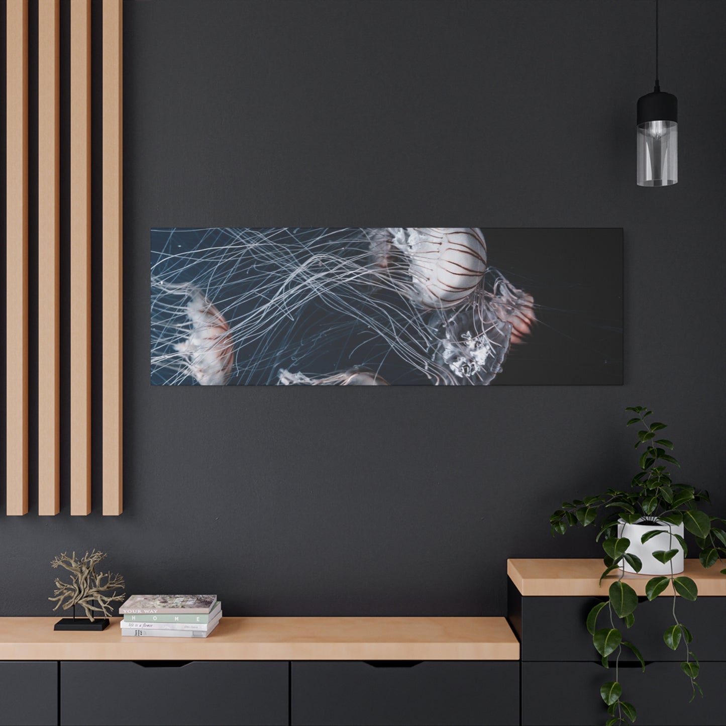Jellyfish Swarm Matte Stretched Canvas