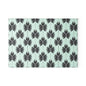 Palm Leaf Glass Cutting Board — Modern Mint Patterned Kitchen Board