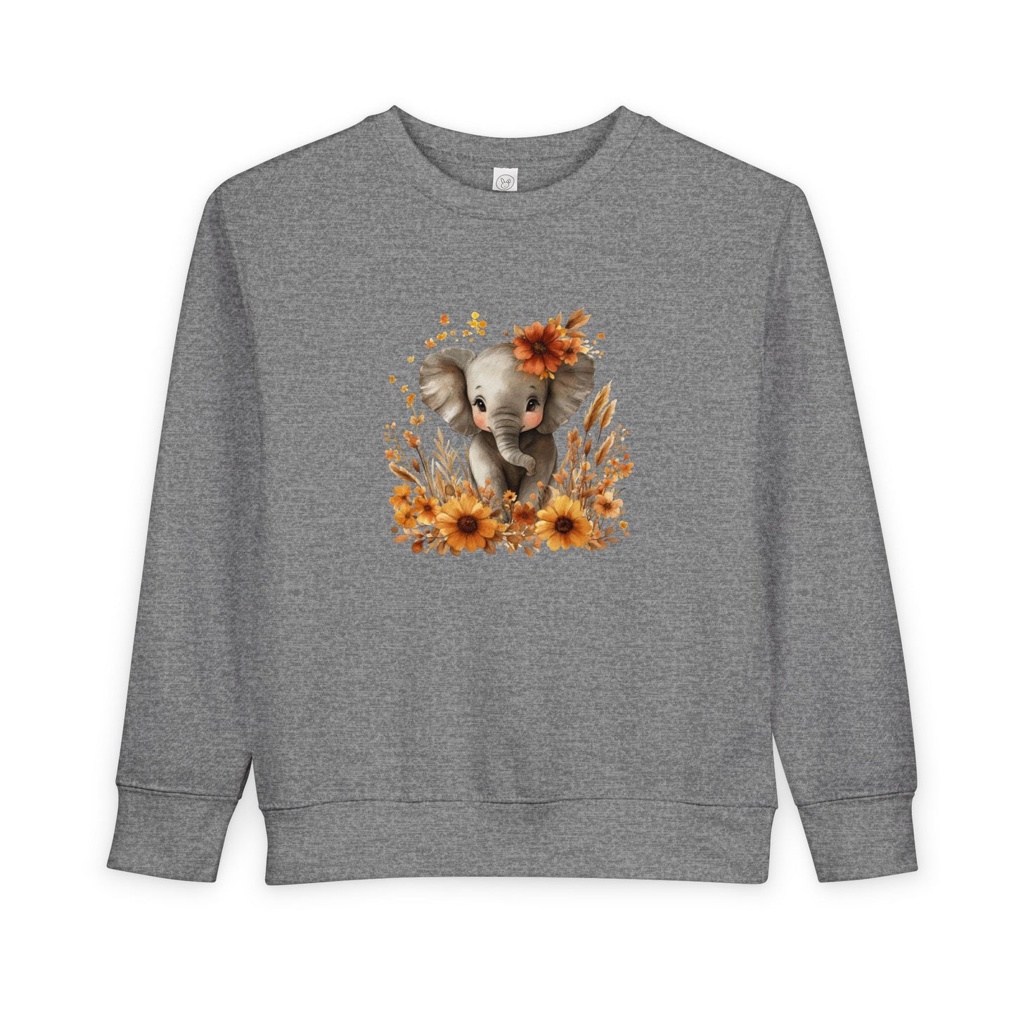 Adorable Elephant Toddler Sweatshirt - Cute Kids Apparel, Gift for Birthday, Baby Shower, Fall Fashion, Cozy Everyday Wear