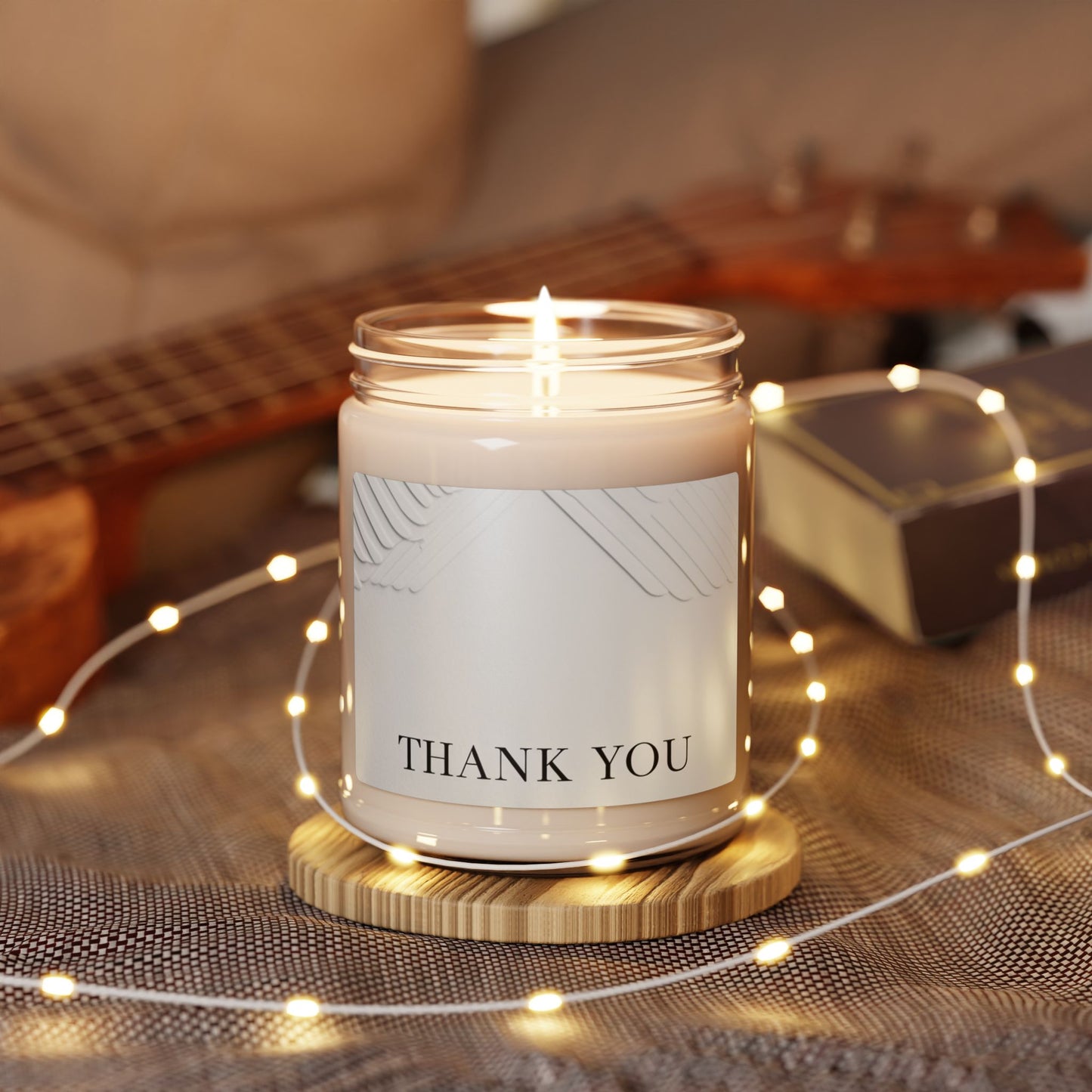 Thank You Soy Candle — 9oz Scented Jar Candle (Gratitude Gift)