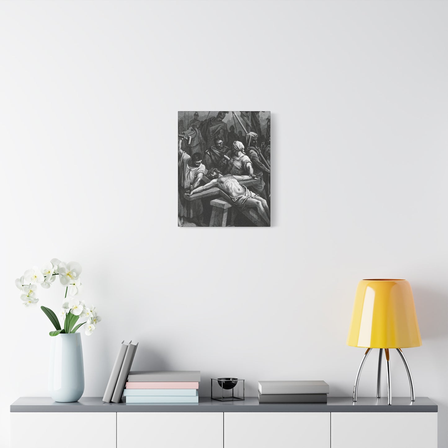 Crucifixion Art Matte Canvas Print – Stretched Religious Wall Decor