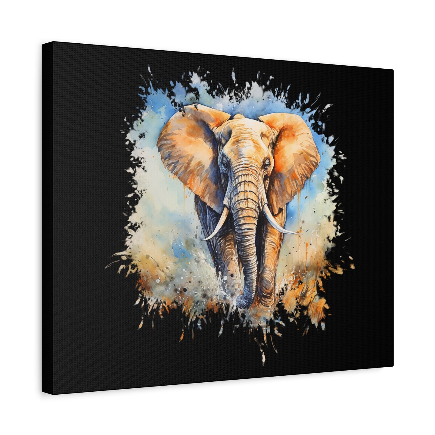 Matte Canvas, Stretched, 1.25" - Elephant