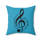 Musical Notes Decorative Pillow