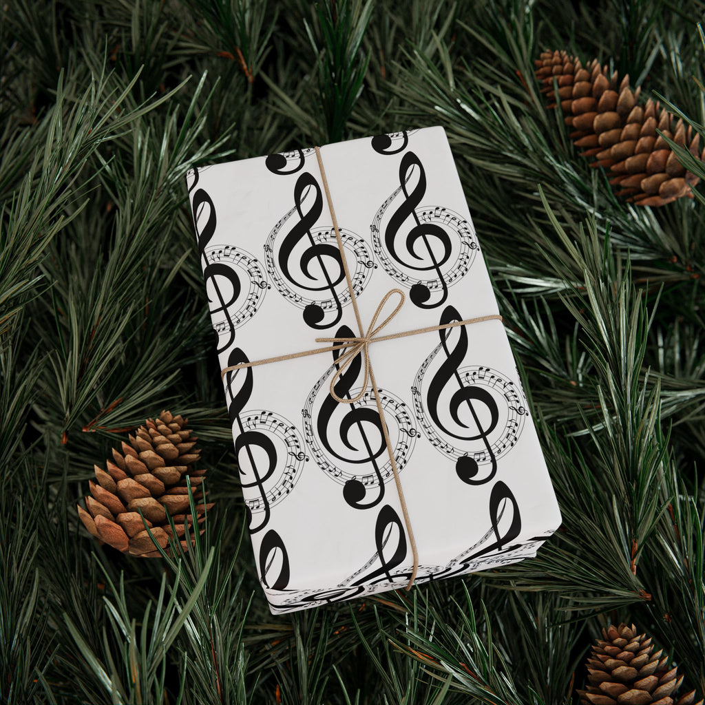 Musical Notes Wrapping Paper Perfect for Music Lovers