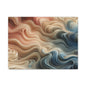 Abstract Swirl Matte Canvas Wall Art — Fluid Earth Tones, Stretched 1.25"