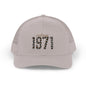 1971 Leopard Print Snapback Trucker Cap — Vintage Born in 1971 Birthday Gift