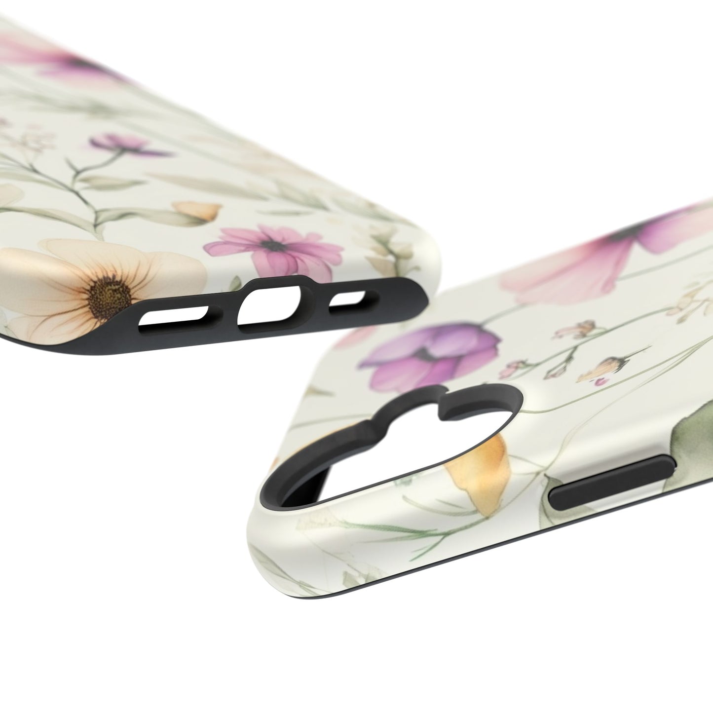 Floral Watercolor Magnetic Impact-Resistant Phone Case