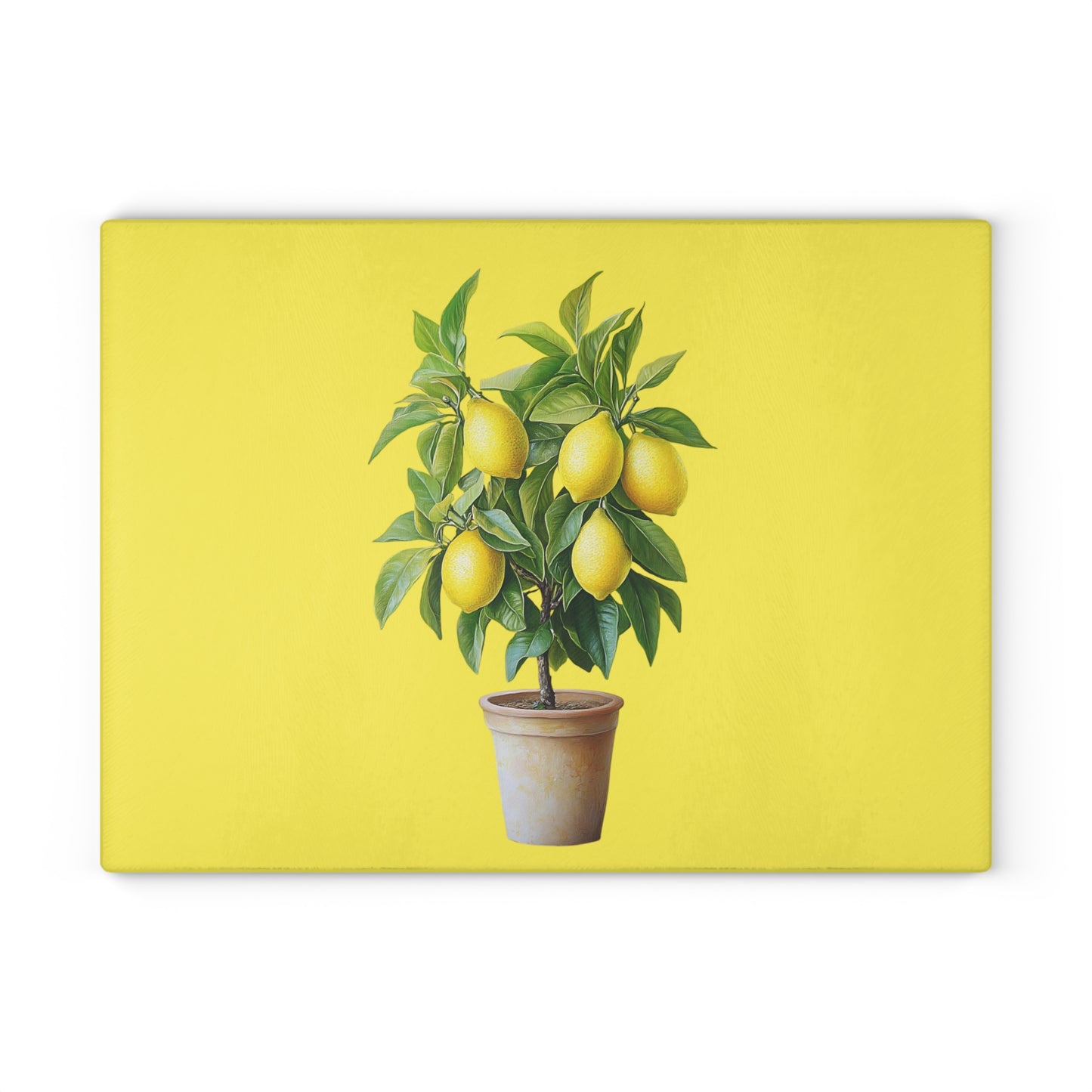 Lemon Tree Glass Cutting Board, Kitchen Decor, Culinary Gift, Cooking Essentials, Housewarming Gift, Home Chef Accessory