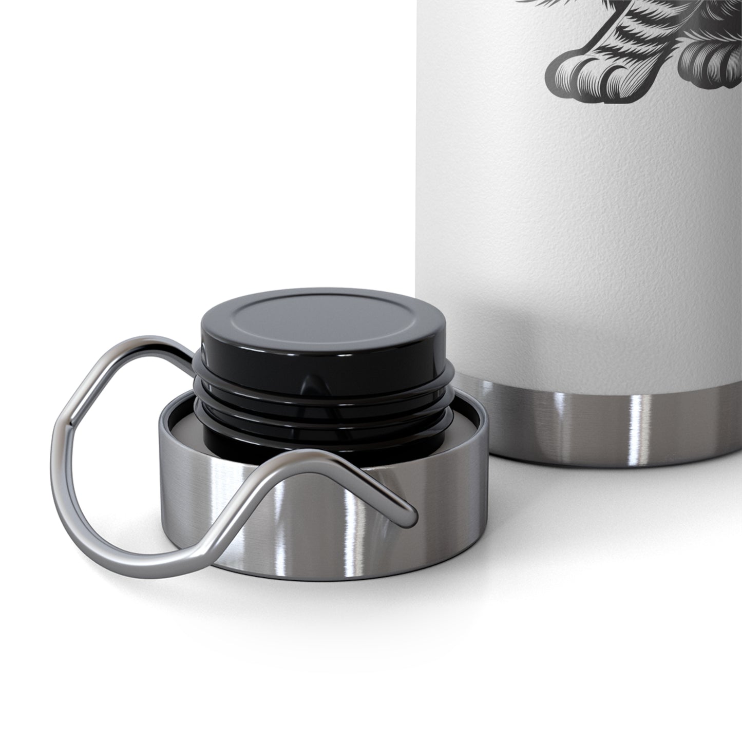Cat and Butterfly Insulated Water Bottle -  22oz insulated bottle
