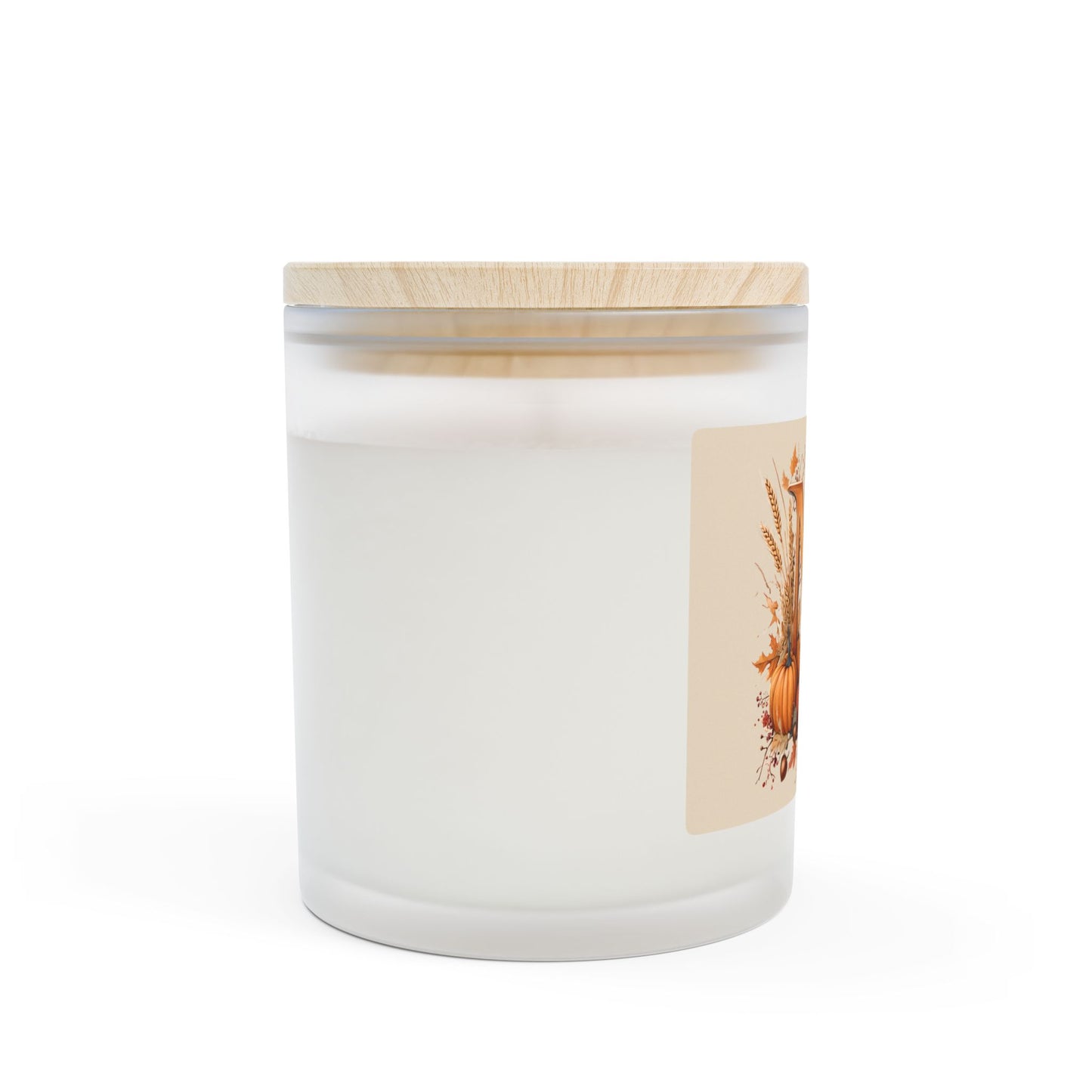 Frosted Glass Candle, 11oz - Letter M