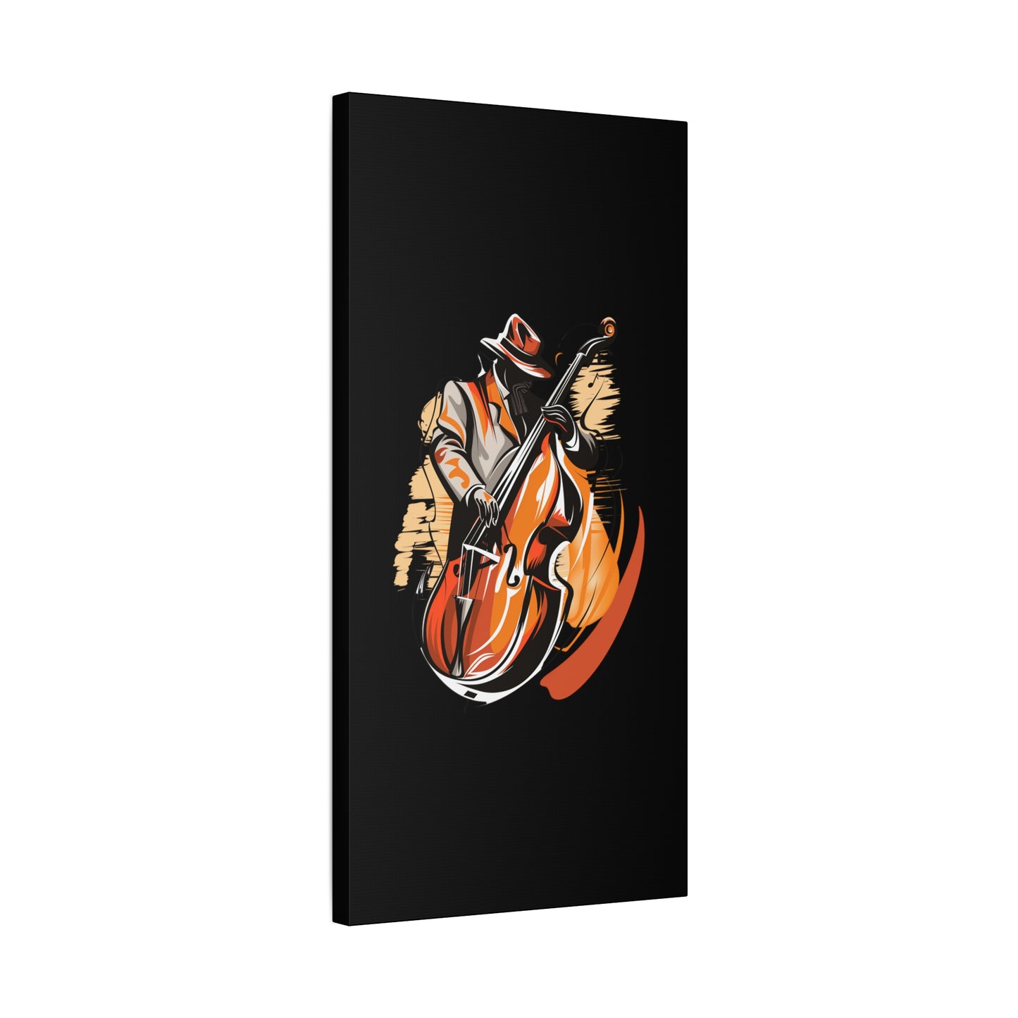 Matte Canvas, Stretched, 1.25" - Bass Player