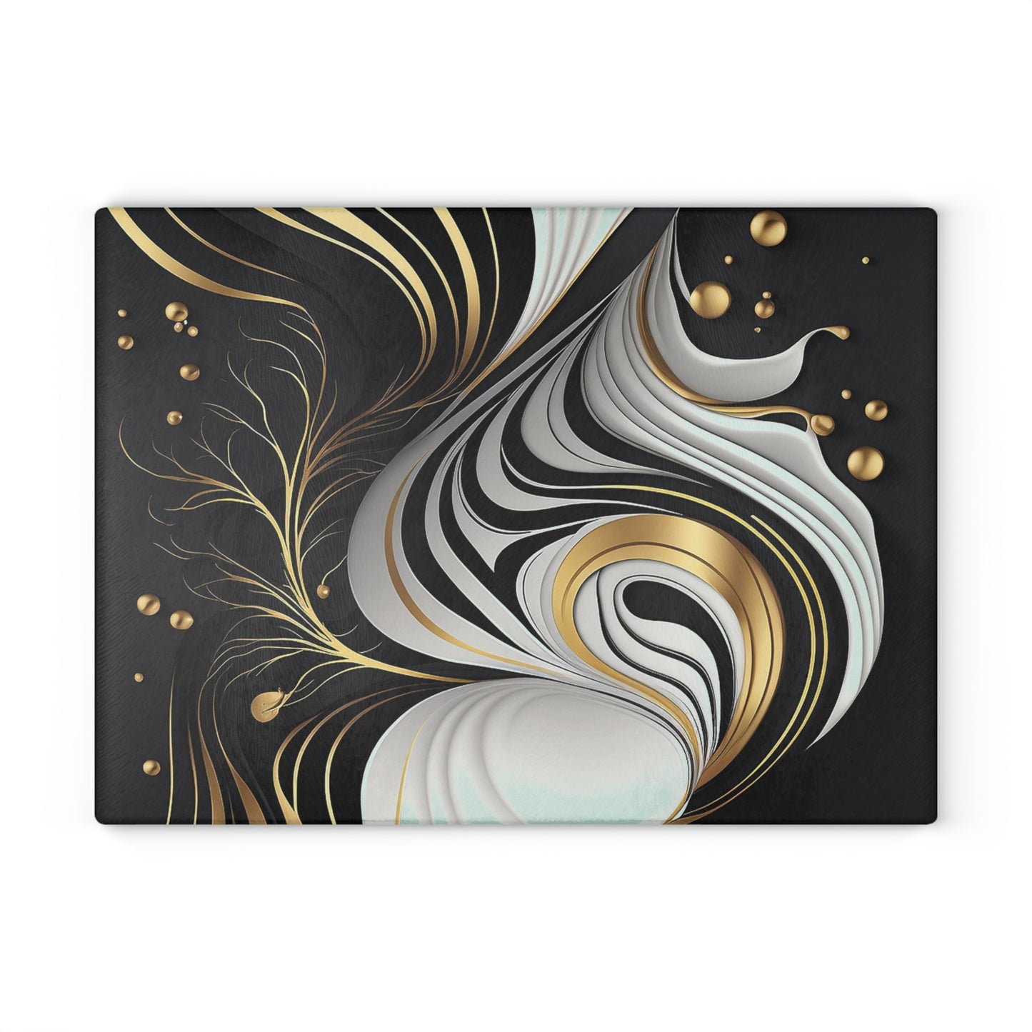 Elegant Abstract Glass Cutting Board